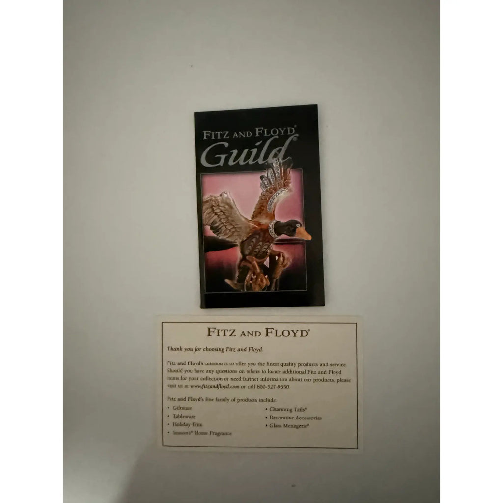 Rare 2006 Fitz And Floyd Guild Collection Jeweled Flamingo With Box