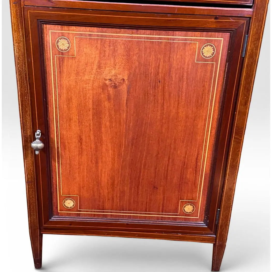 Vintage French Louis XVI Style Inlaid Mahogany Semainier Secretary Desk