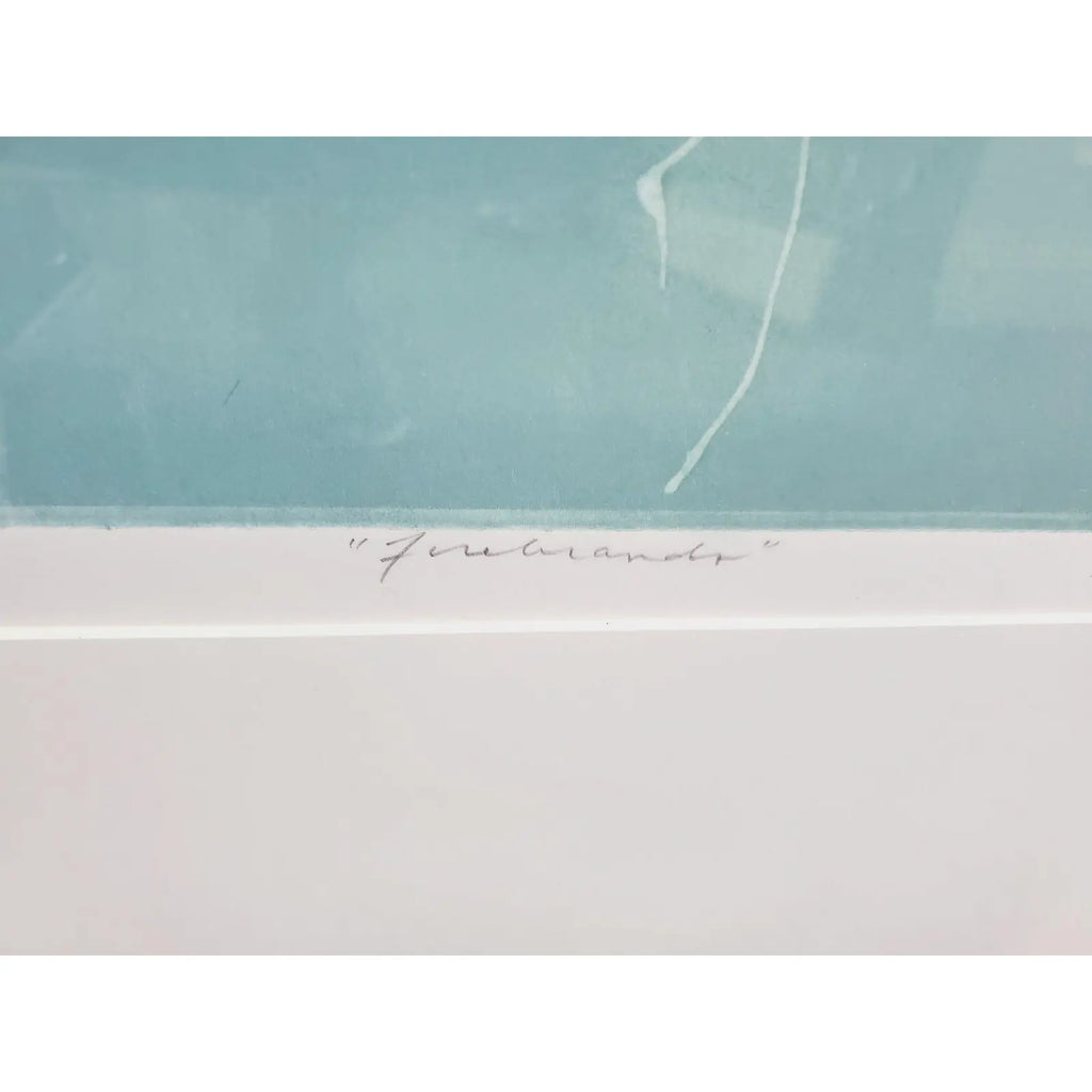 50” Large Scale Jean Richardson Signed Limited Edition Lithograph Entitled Firebrands