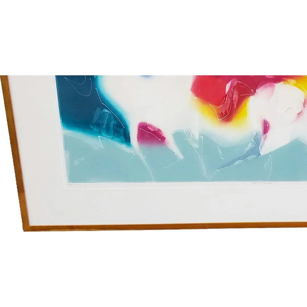 50” Large Scale Jean Richardson Signed Limited Edition Lithograph Entitled Firebrands