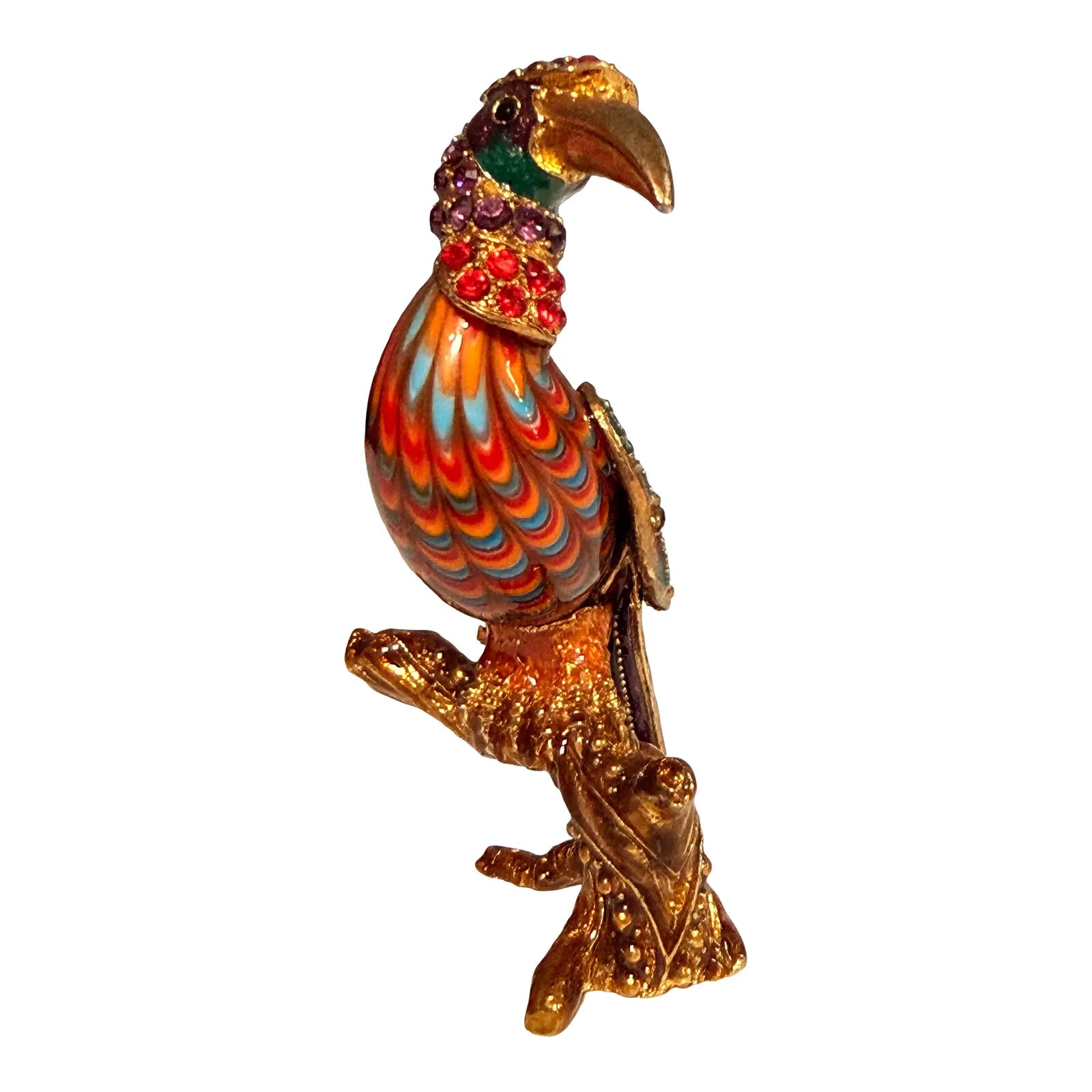 Rare 2006 Fitz And Floyd Guild Collection Jeweled Cleopatra Bird With Box