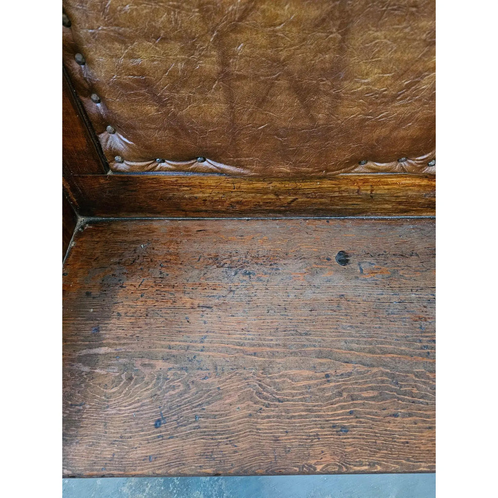 Pair of Antique Architectural Church Pew Benches, Turn of the Century Country Pine Two-Seater Settles