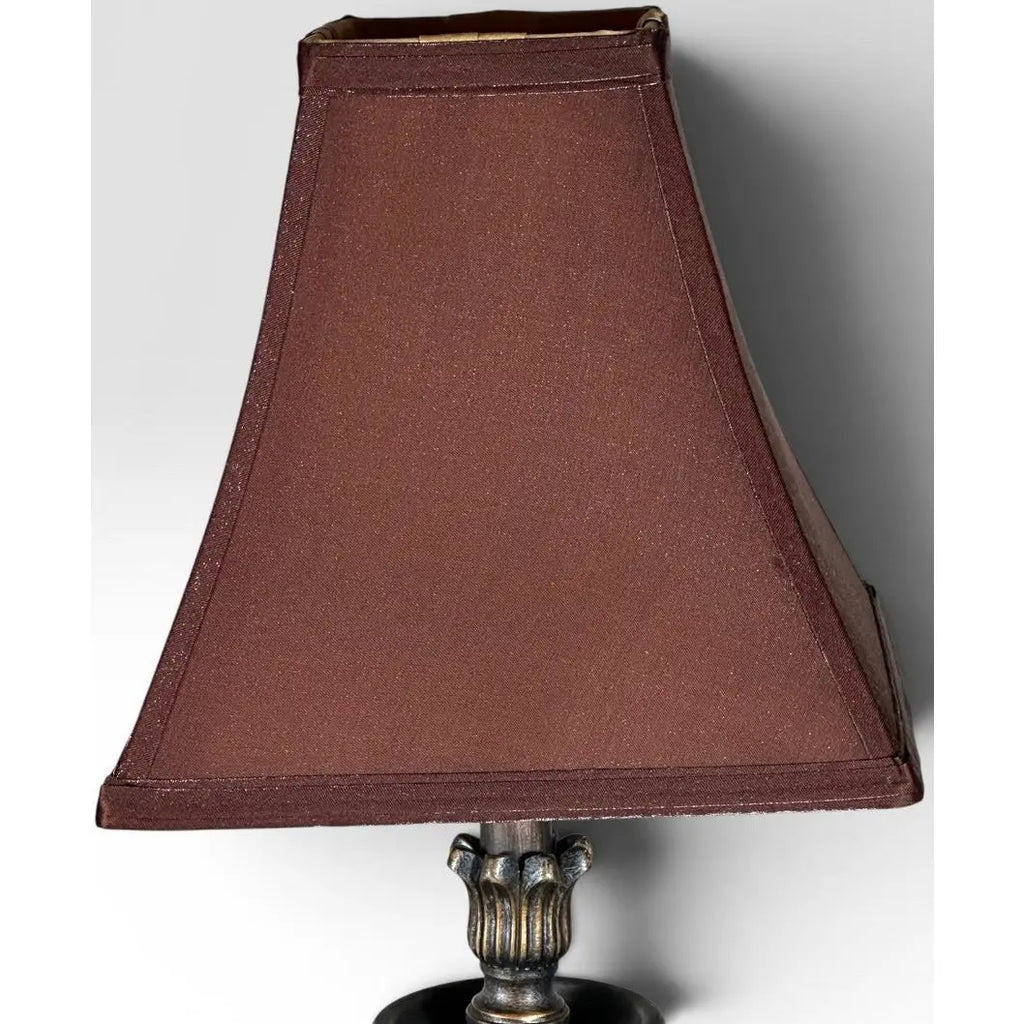 Contemporary Neoclassical Bronze Finished Fluted Buffet Lamps - A Pair