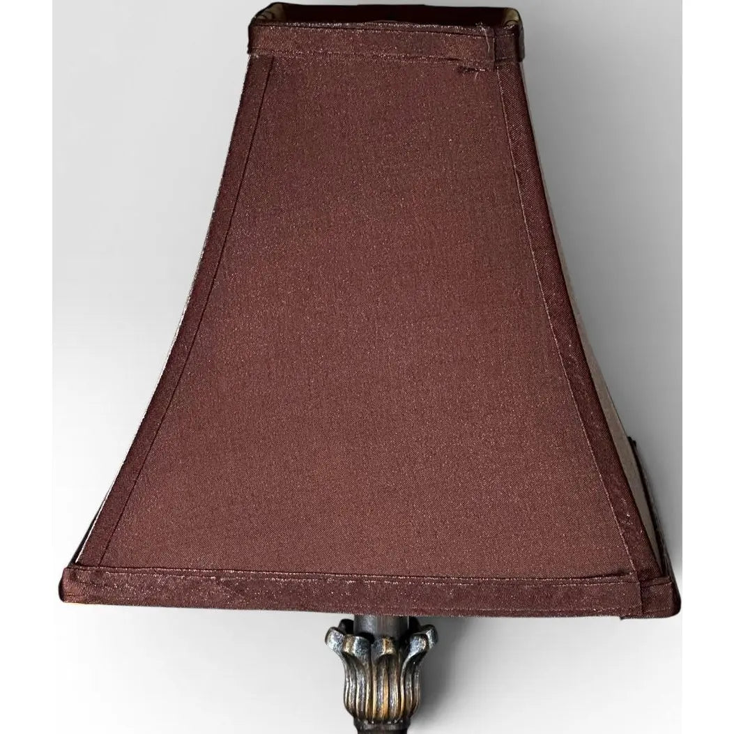 Contemporary Neoclassical Bronze Finished Fluted Buffet Lamps - A Pair