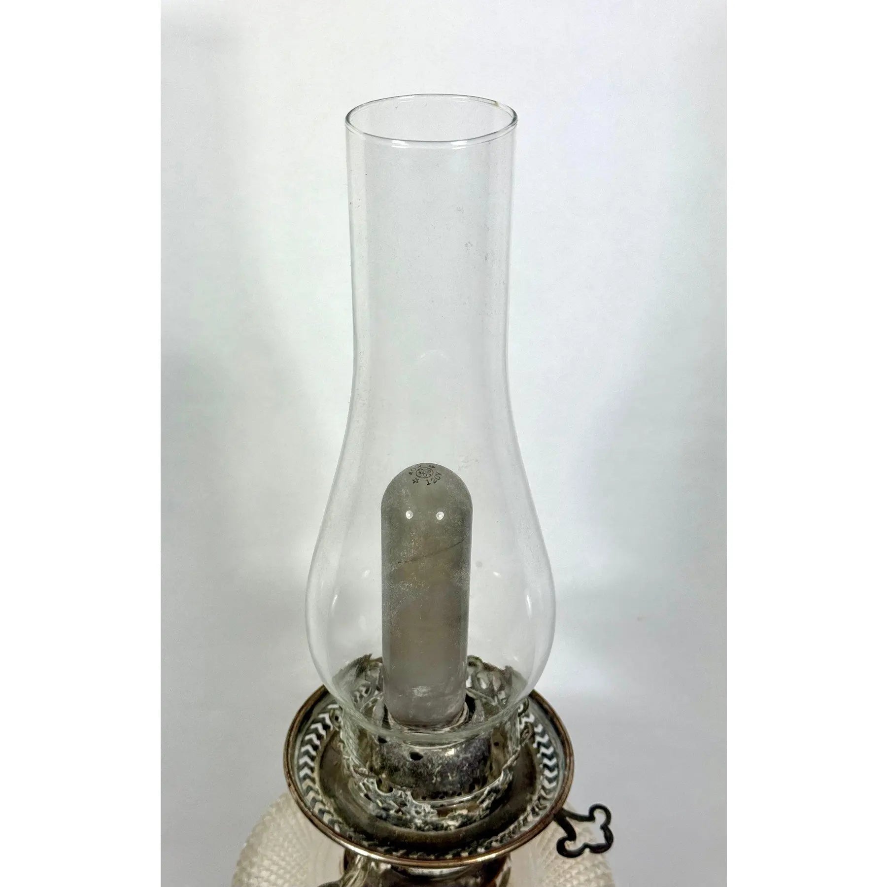 Stunning 29” 1875 Sheffield Sterling Silver And Cut Glass Corinthian Banquet Lamp