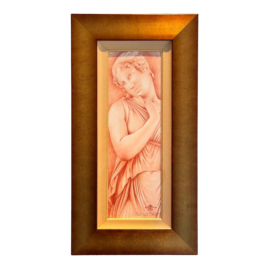 Original Signed Drawing By The Twins Bugagiar Danzatrice Study For The Three Graces Florentine Neo Classical Art