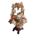 Monumental 31-Inch Chinese Hand-Carved Soapstone Basket Of Abundance Sculpture