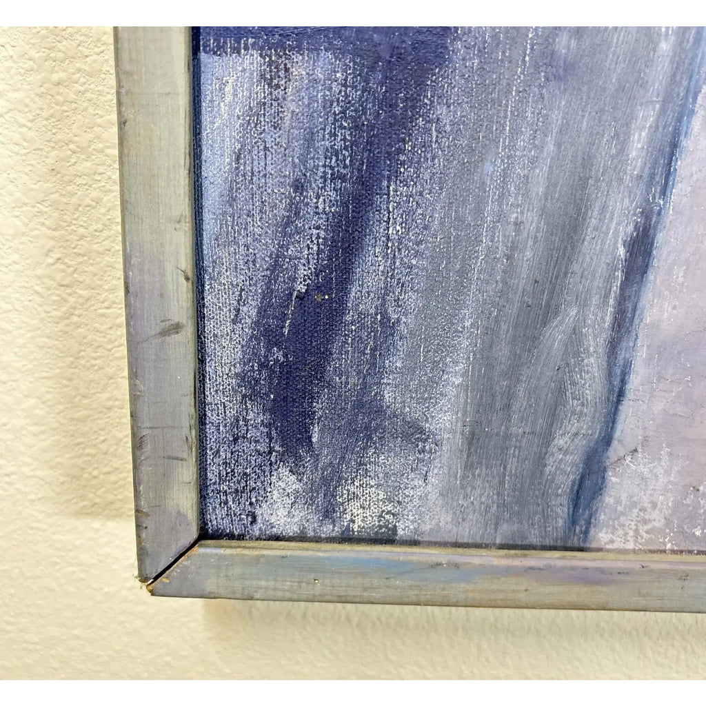 Substantial 54” 1967 Paul Havas Original Oil Painting Artist Studio Interior Large Scale Mid Century Modern