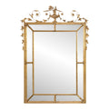 Stunning 58” Friedman Brothers Louis XVI Giltwood Wall Mirror With Urn And Floral Crest