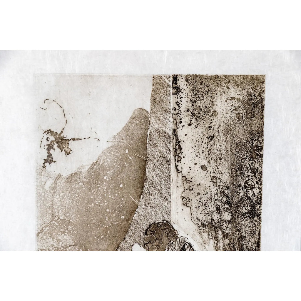 Limited Edition 1970 Dorothea Tanning Signed Original Etching - Amoureux Au Bord De Mer - Japan Paper Surrealism