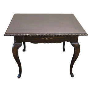 French Louis XV Style Writing Table – Hand-Carved Gadrooned Edge & Cabriole Legs