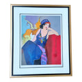 Large Signed Itzchak Tarkay Serigraph - Elegance III - Limited Edition 75/350 - Seated Woman Fine Art