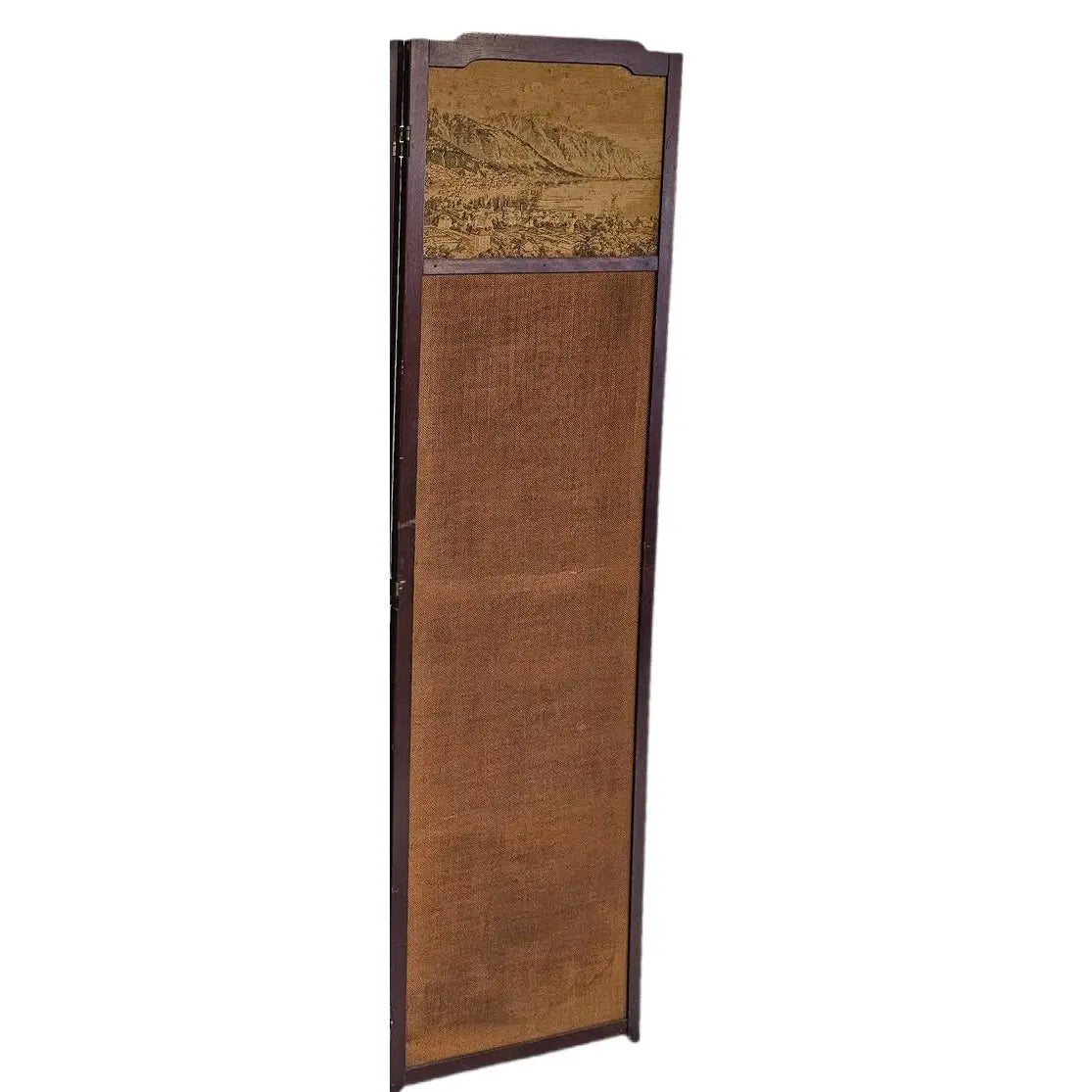 Antique French Provincial Four-Panel Tapestry Floor Screen and Room Divider