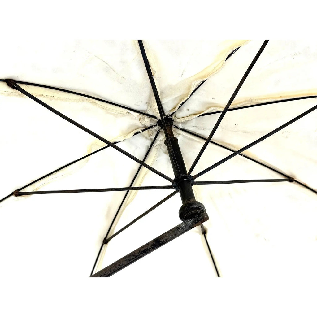 Museum-Quality 19th Century Victorian Wicker Baby Carriage with Original Lace Parasol - Heywood-Wakefield Style