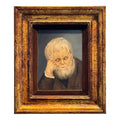 1967 Signed Original Clifton Hofa Oil Portrait – "Contemplating Time"