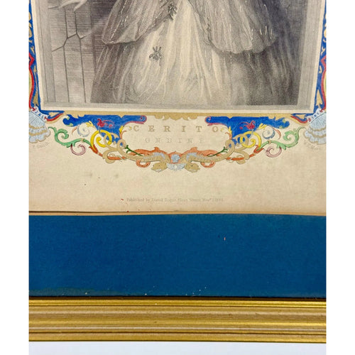Antique 1845 Hand-Colored Ballet Triptych - "Beauties of the Opera"