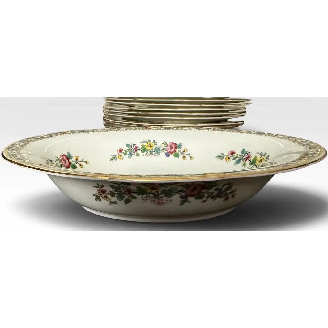 Vintage Coalport Ming Rose Bone China Dinnerware Set - 93 Pieces