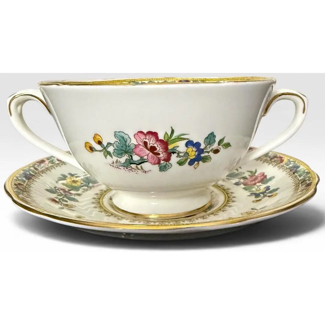 Vintage Coalport Ming Rose Bone China Dinnerware Set - 93 Pieces