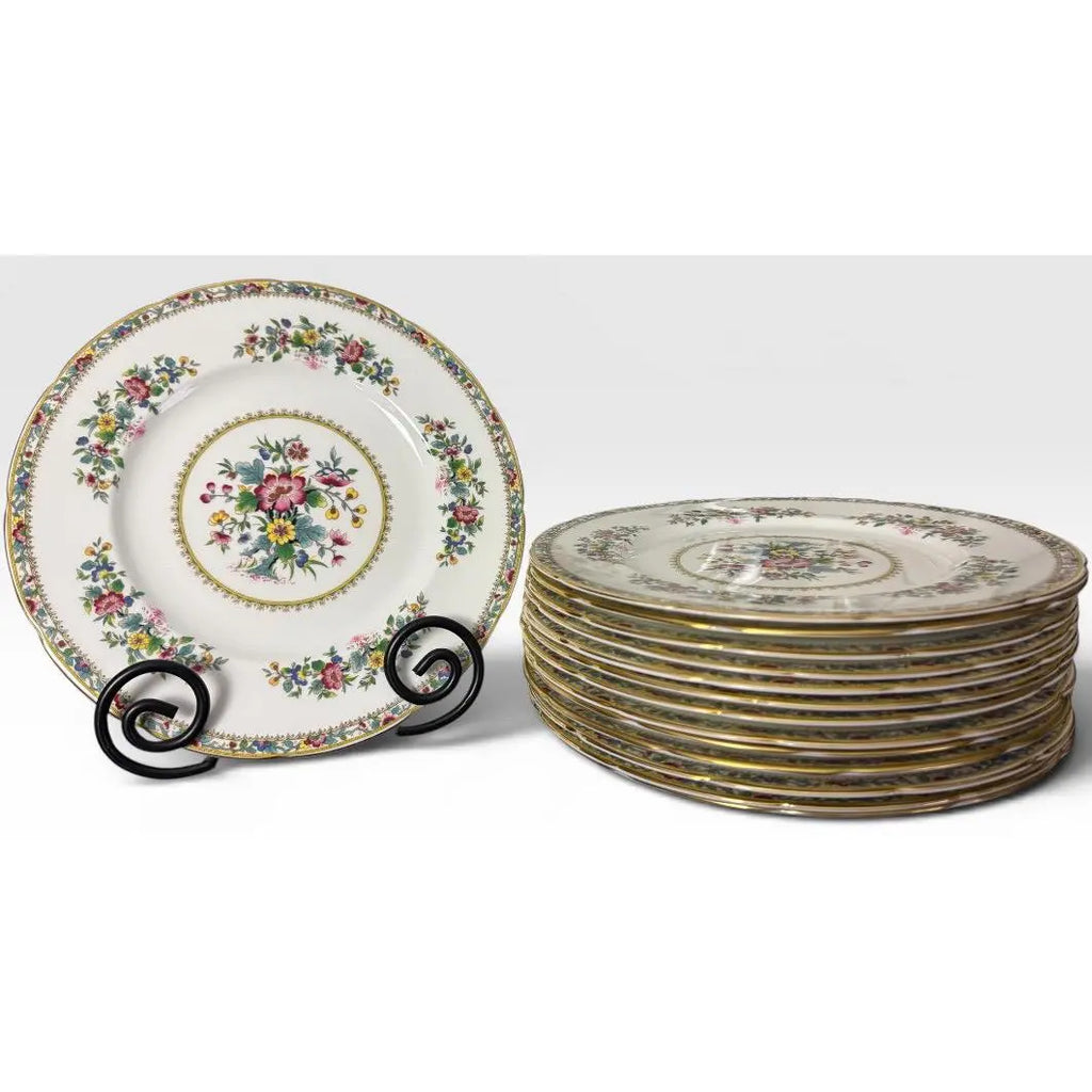 Vintage Coalport Ming Rose Bone China Dinnerware Set - 93 Pieces