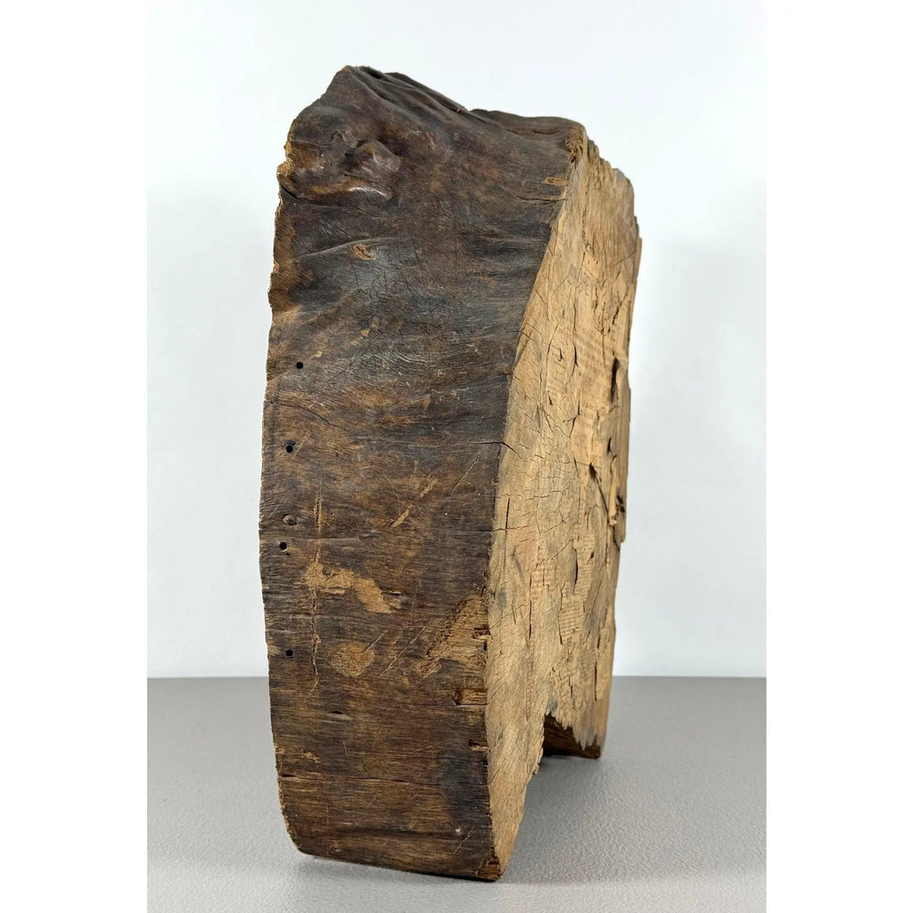 Rare 19th-Century Folk Art Abraham Lincoln Portrait on Old-Growth Wood Slab with Klondike Gold Rush Ephemera