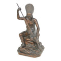 Antique Jennings Brothers Native American War Chief Bronze-Clad Sculpture JB 2245