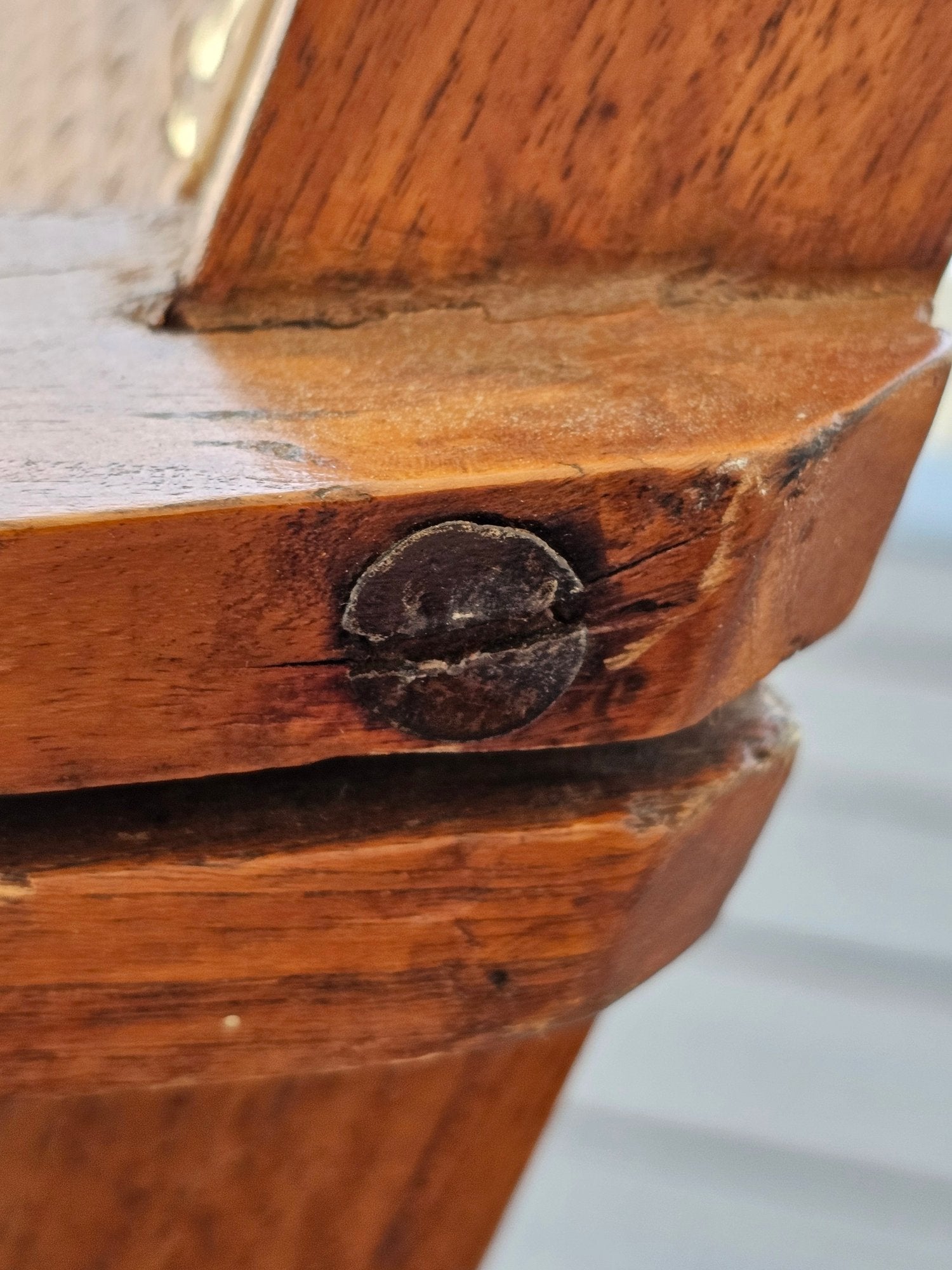 Antique 19th Century Oak Plantation Chair With Original Folding Leg Rests