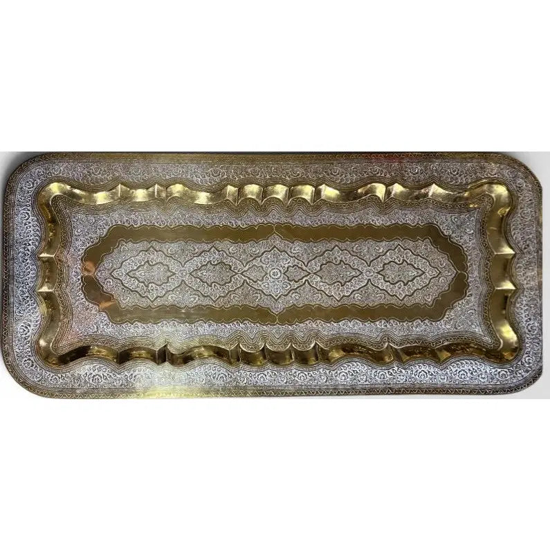Mid-Century Moroccan Brass Spider Coffee Table