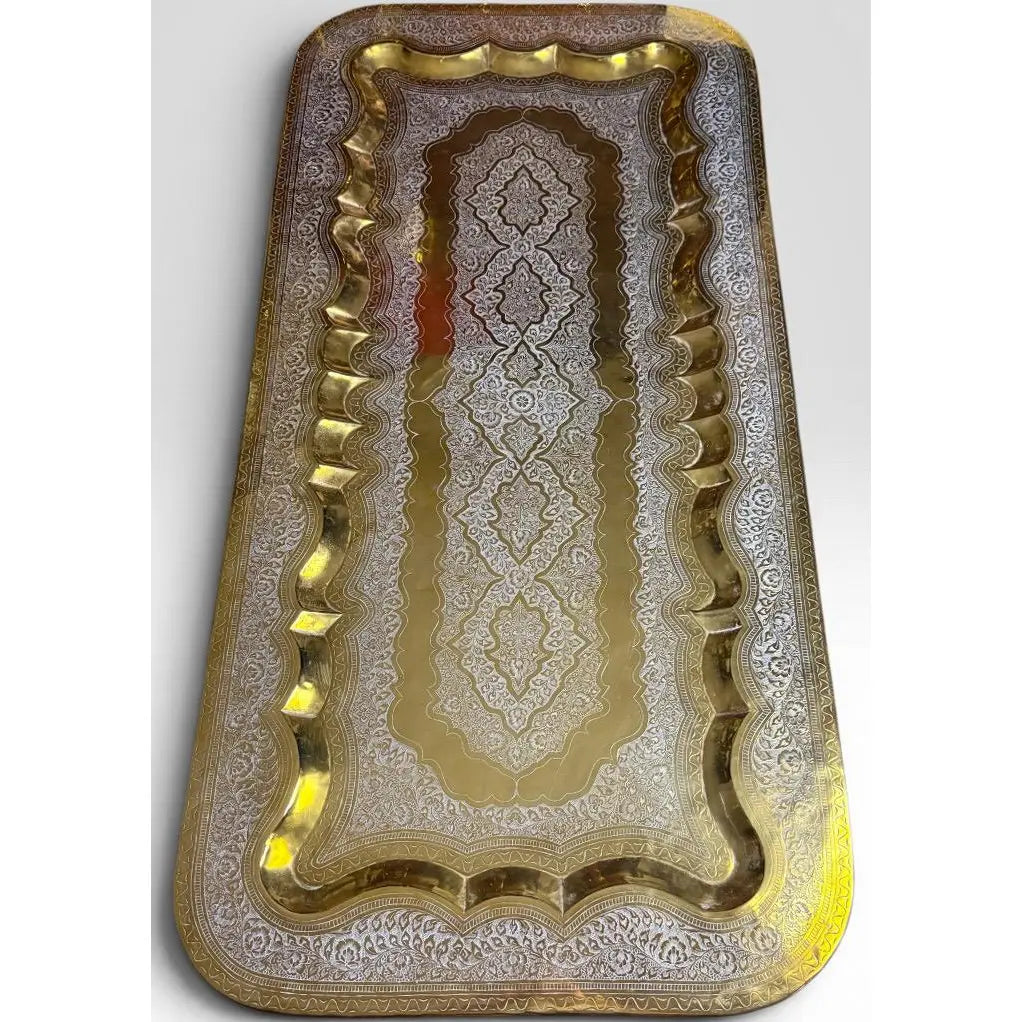 Mid-Century Moroccan Brass Spider Coffee Table