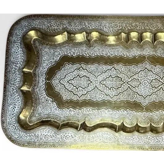 Mid-Century Moroccan Brass Spider Coffee Table