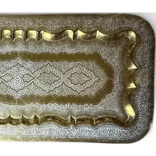 Mid-Century Moroccan Brass Spider Coffee Table