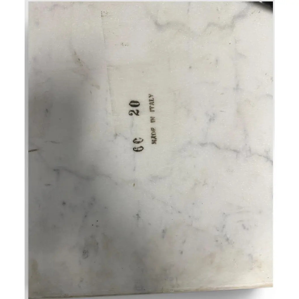 Vintage Italian Neoclassical Etched Marble and Gilt Brass Low Coffee Table