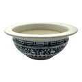 Large Antique 19th Century Chinese Blue and White Porcelain Censer Bowl 11 Inch