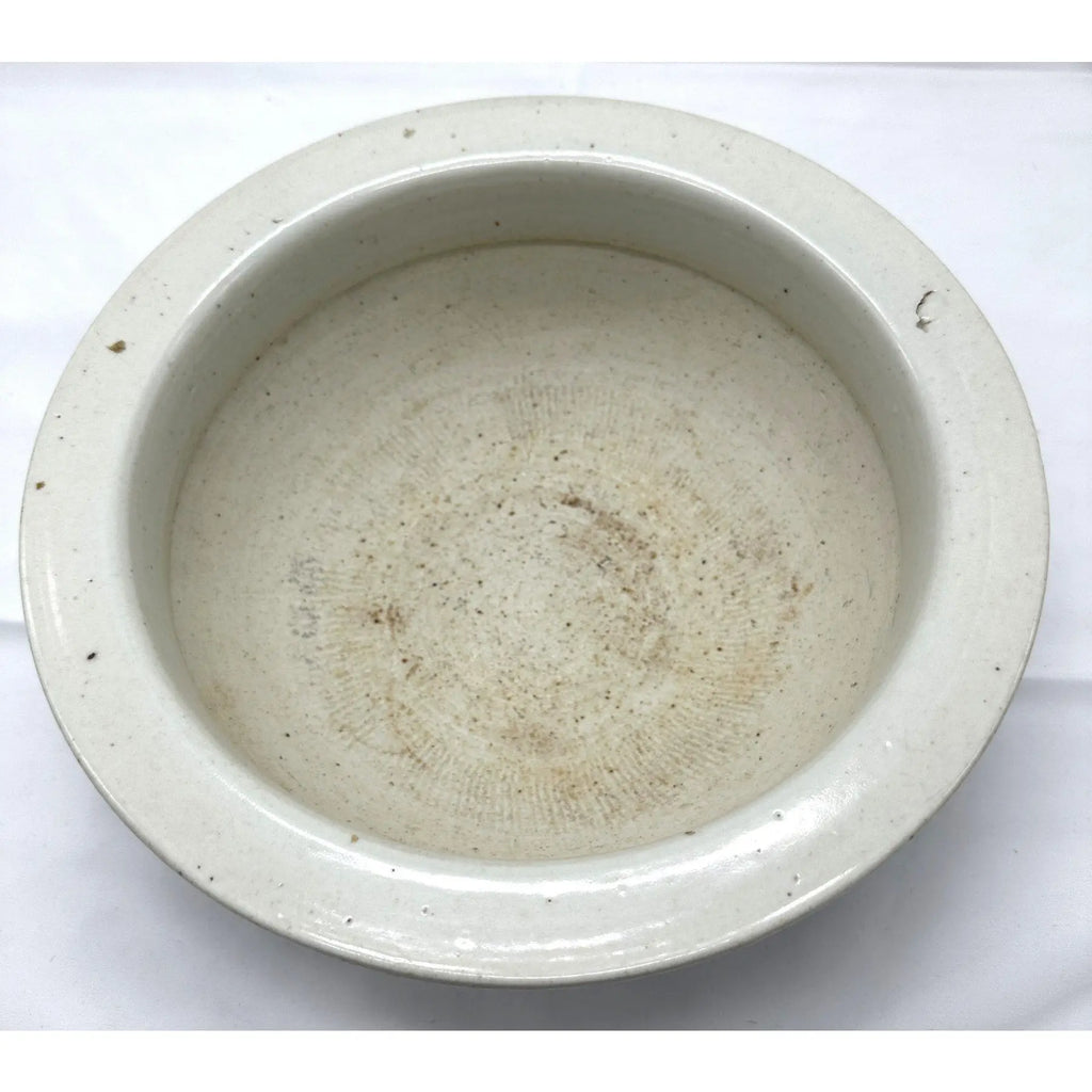 Large Antique 19th Century Chinese Blue and White Porcelain Censer Bowl 11 Inch