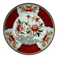 Vintage Mid-Century Chinese Brass-Encased Hand-Painted Porcelain Bowl