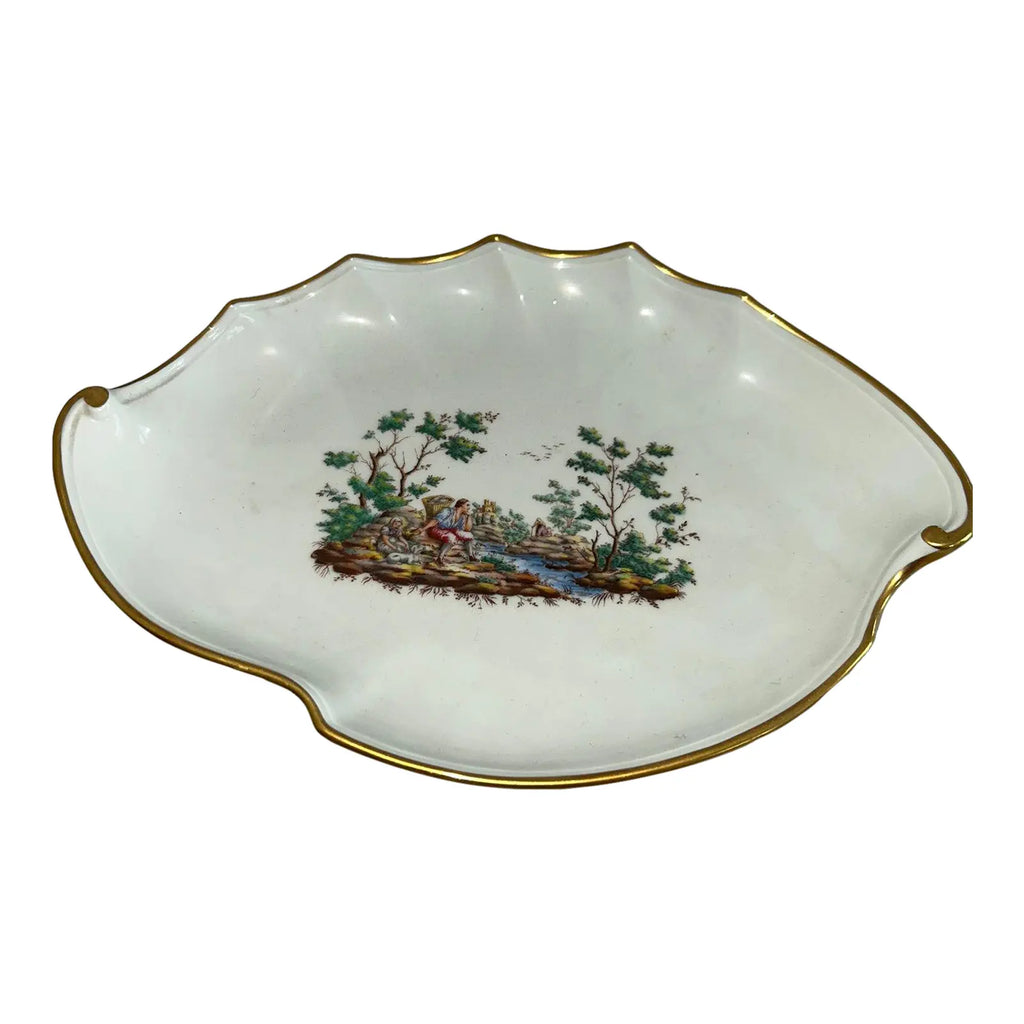 Mid-Century Richard Ginori "Pittoria" Hand-Painted Italian Porcelain Oval Dish