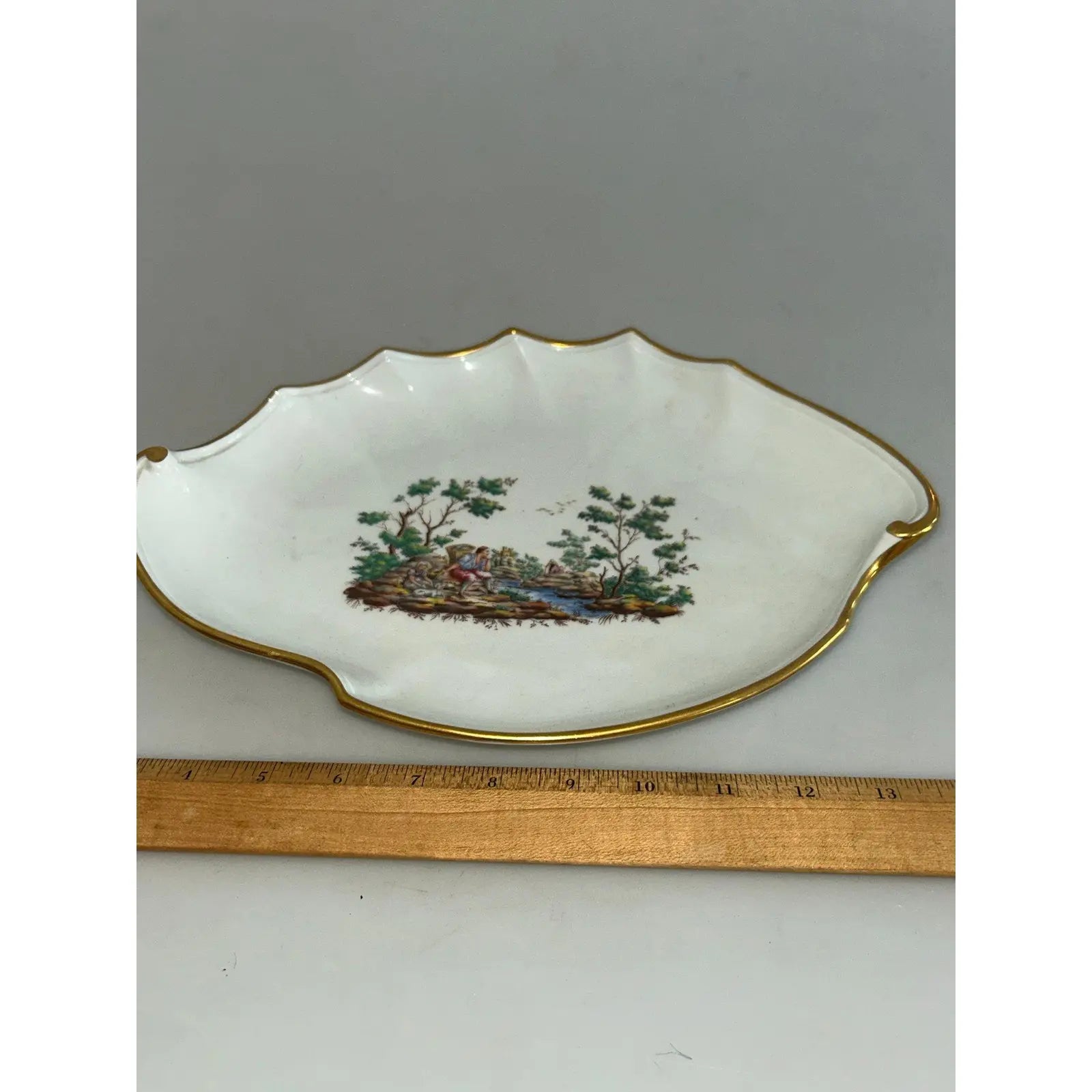 Mid-Century Richard Ginori "Pittoria" Hand-Painted Italian Porcelain Oval Dish