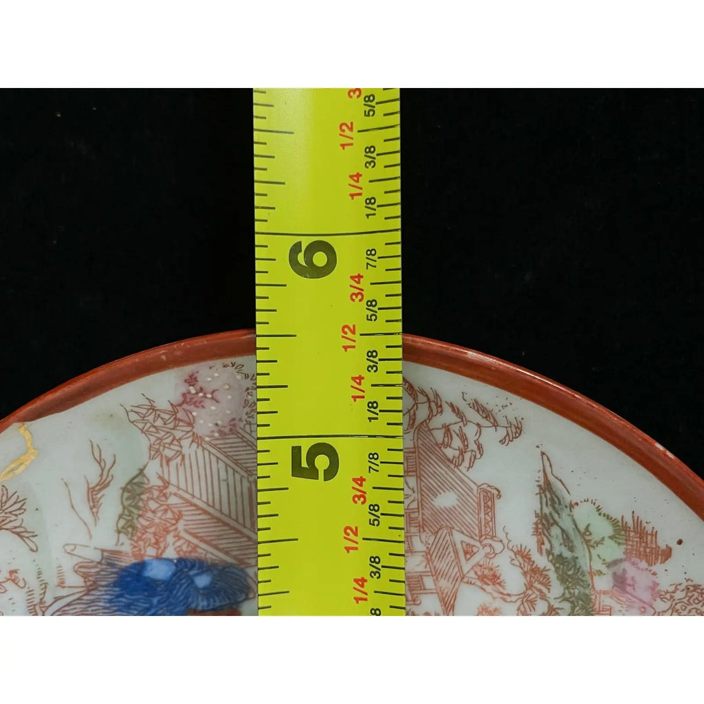 Antique Early 20th Century Japanese Porcelain 5.5 Inch Dish Set