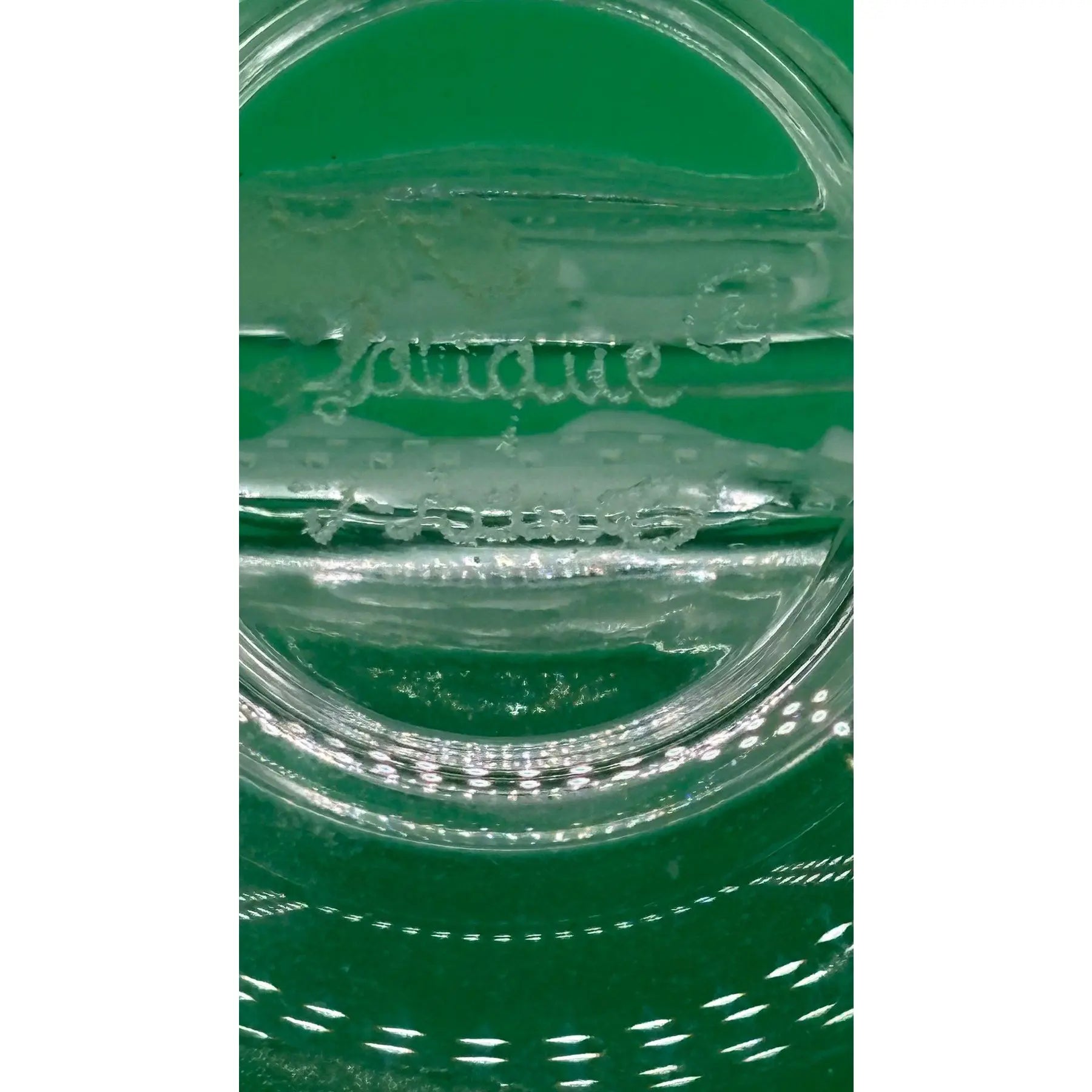 Vintage Signed Lalique France "Caravelle" Frosted Crystal Sailing Ship Ring Dish