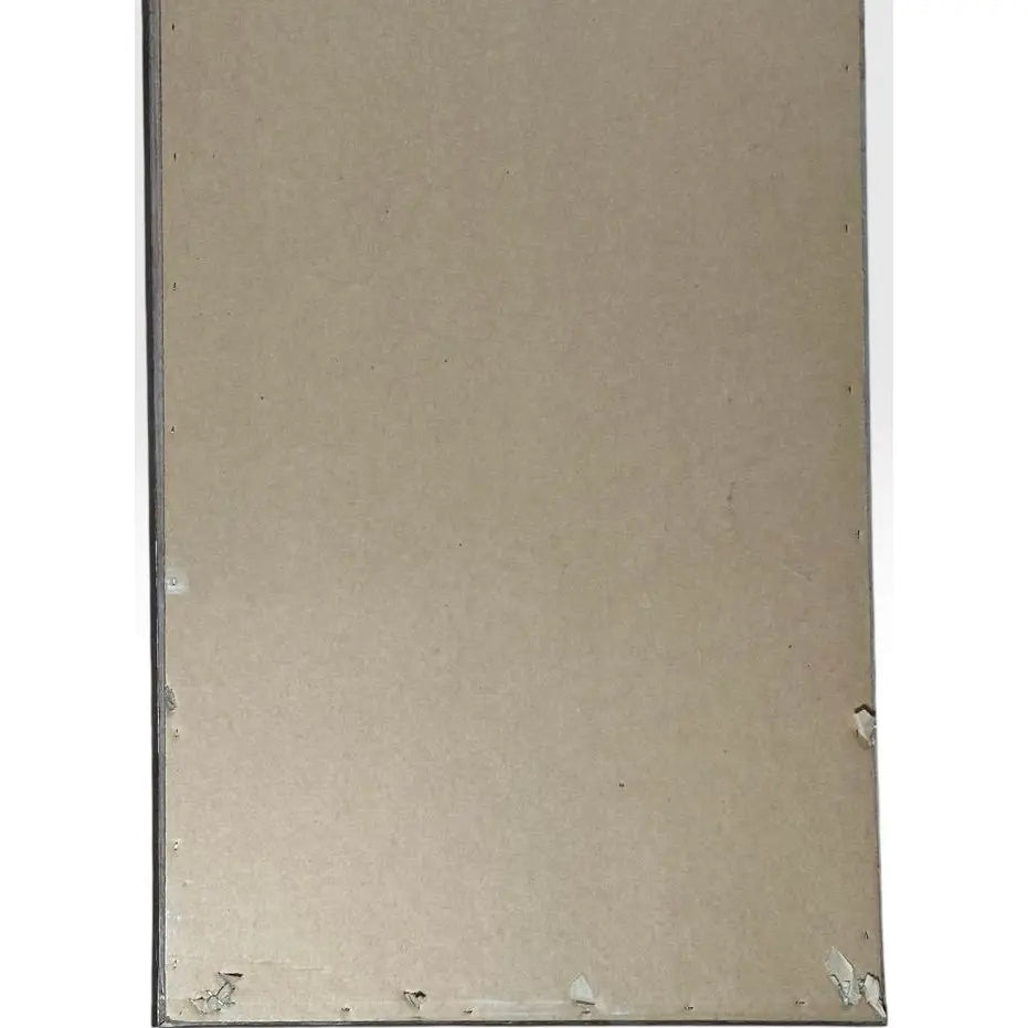 Contemporary Traditional Black Crackle Full Length Mirror With Ornate Gold Gilt Corner Accents