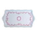 Antique Silesia Porcelain Floral Garlande Tray