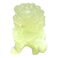 Vintage Hand-Carved Translucent Celadon Jade Female Guardian Lion (Foo Dog)