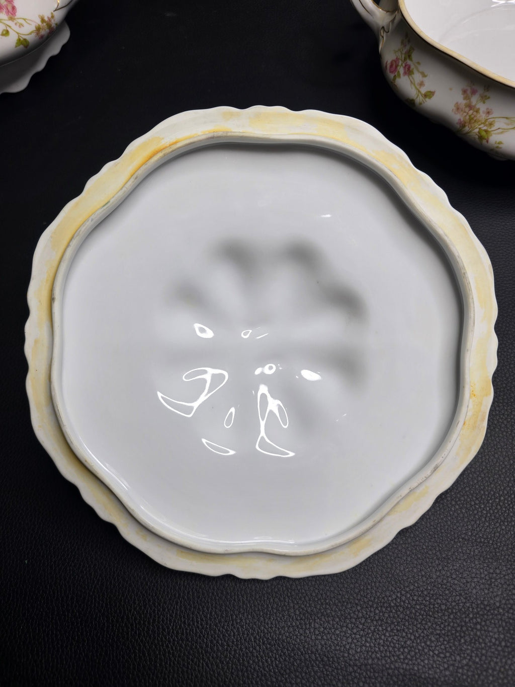 Set Of 3 Antique Heinrich and Co. Selb, Bavaria Ranson Porcelain Covered Tureens