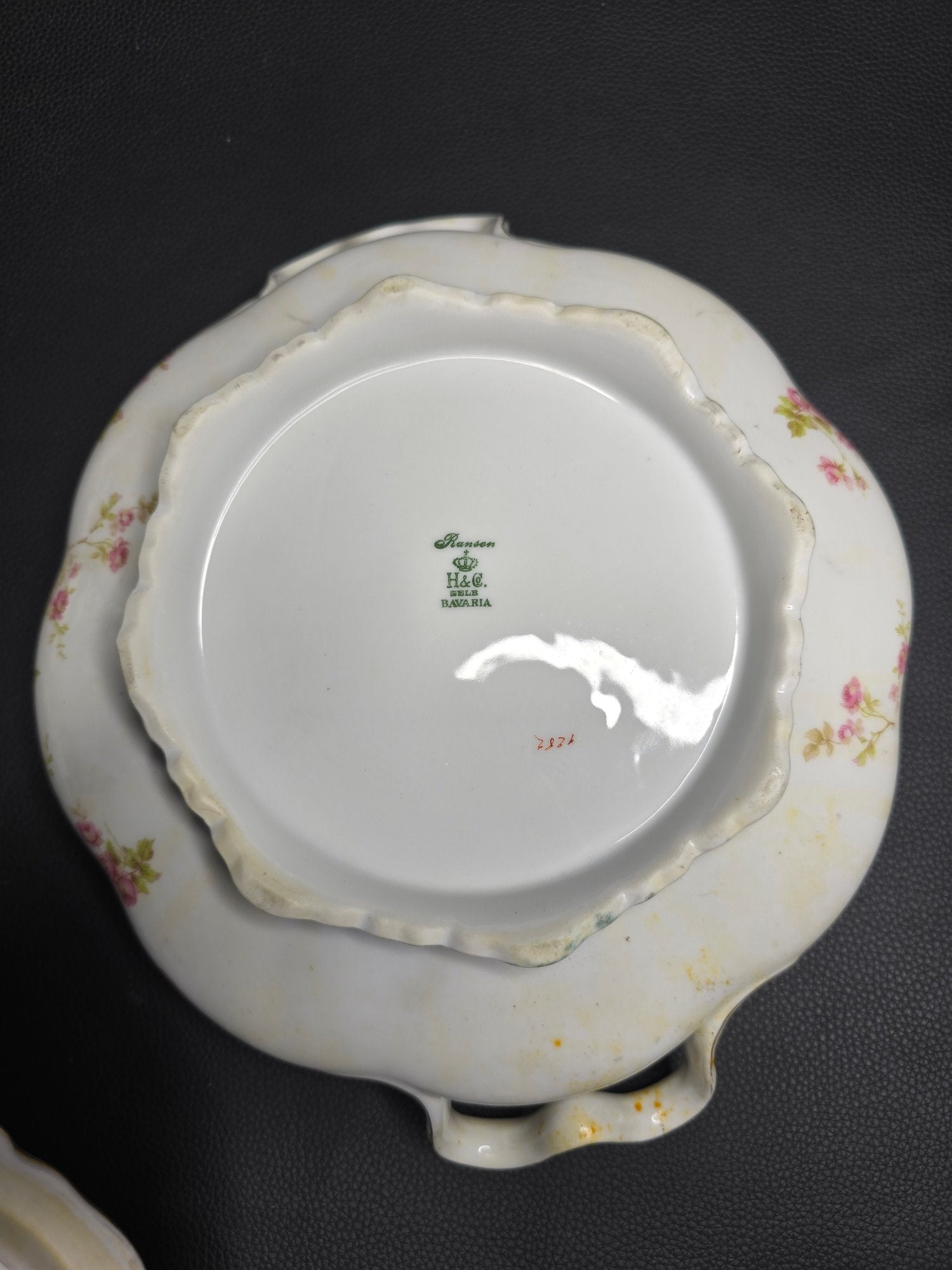 Set Of 3 Antique Heinrich and Co. Selb, Bavaria Ranson Porcelain Covered Tureens