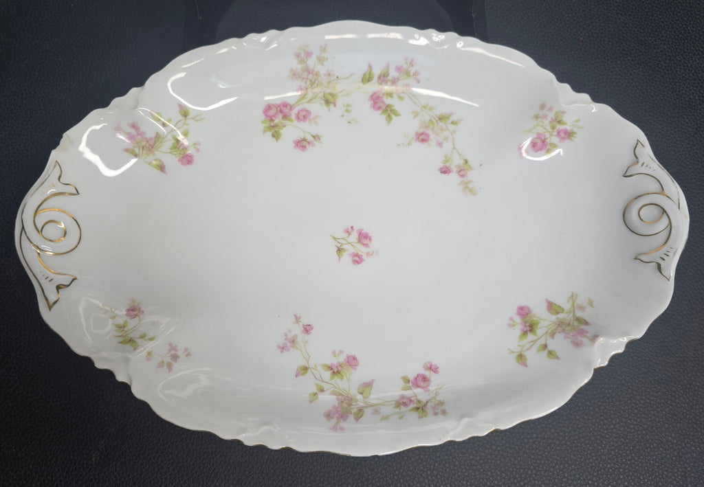 Set of 3 Antique Heinrich and Co. Selb, Bavaria Ranson Porcelain Graduated Serving Platters