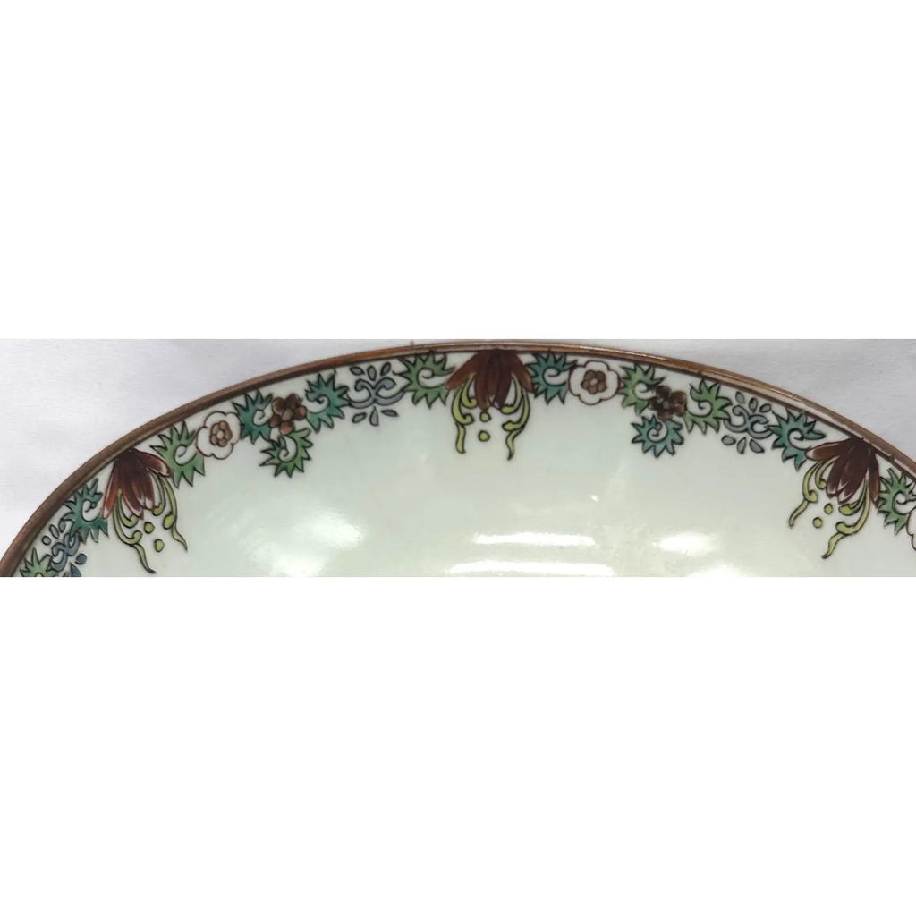 18th C. Qianlong Chinese Export Powder Blue Gilt Famille Rose 11 Inch Punch Bowl, Antique Qing Dynasty Chinoiserie Porcelain, Mandarin Palette