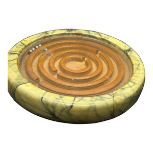 Antique 1920s Signed Marbled Bakelite Dexterity Maze Game — 'JAPA'