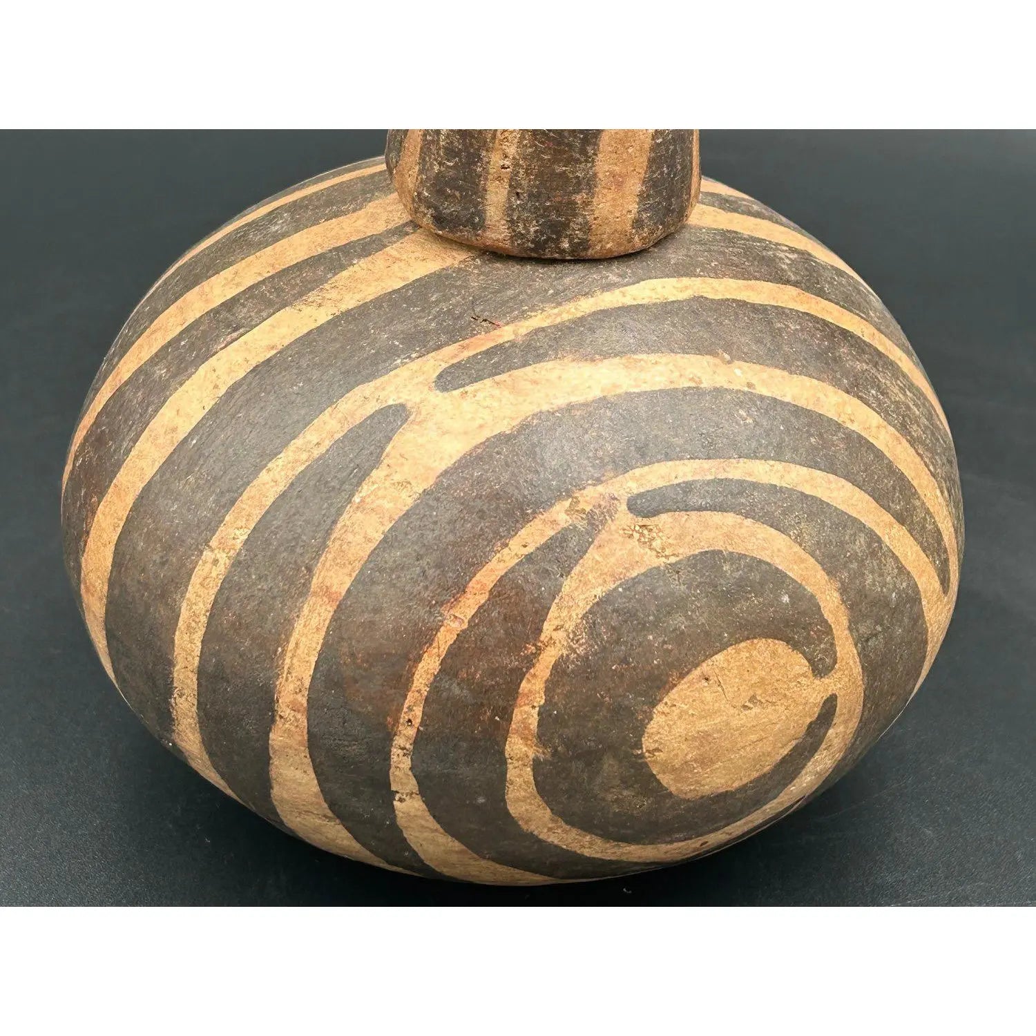 Antique West African Zoomorphic Terracotta Lidded Vessel Giraffe Antelope Niger River Valley Tribal Art