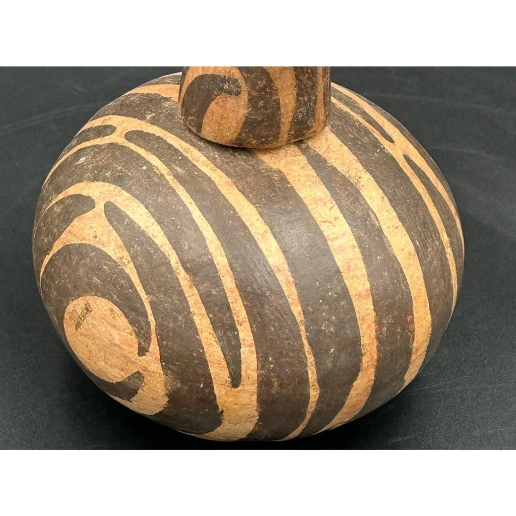 Antique West African Zoomorphic Terracotta Lidded Vessel Giraffe Antelope Niger River Valley Tribal Art