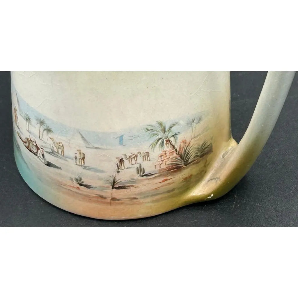 Antique Masonic Shriners Shaving Mug & 1906 Los Angeles Convention Plate
