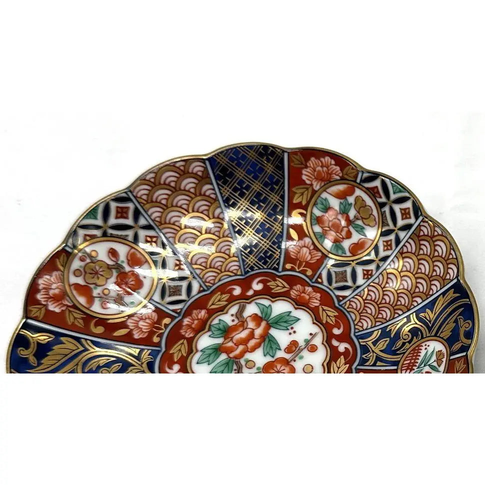 Vintage Arashiyama Jin Japanese Imari Porcelain Plates - Pair